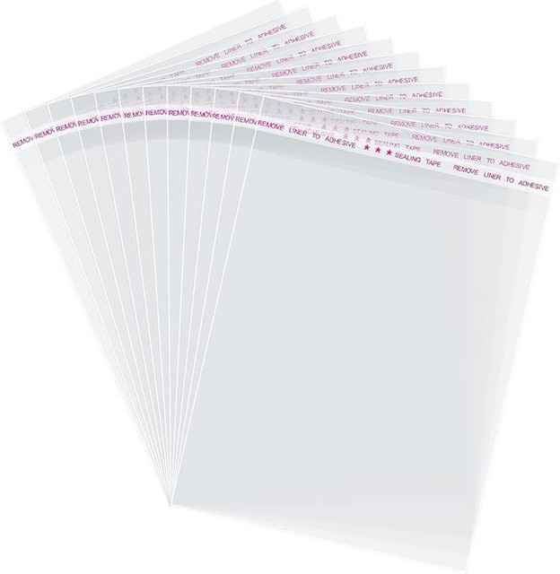 Selbstklebende transparente OPP-Plastiktüten als Aufbewahrungsbeutel für Geschenke, Haarspangen, Kleidung und Socken - Bild 1