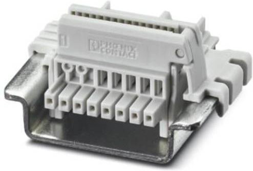 Phoenix Contact TBUS8-20,0-PPPPPPPS-7035 Tragschienen-Busverbinder, Grau, 10 Stück - Bild 1