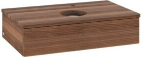 V&B Waschtischunterschrank Antao mit Frontstruktur in Weiß, B/T/H: 80 x 50 x 19 cm - Bild 1
