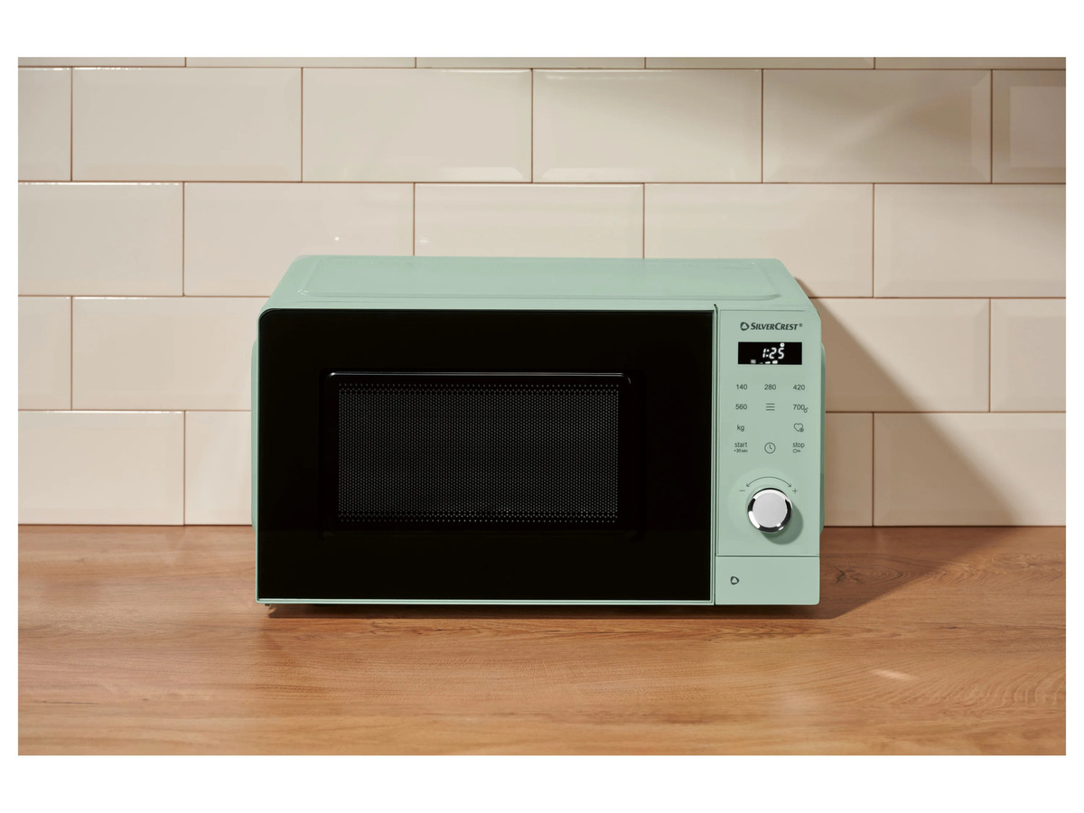 SILVERCREST Mikrowelle SMWC 700 D2 Solo in Grün mit LED-Display und Automatikprogrammen - Bild 2