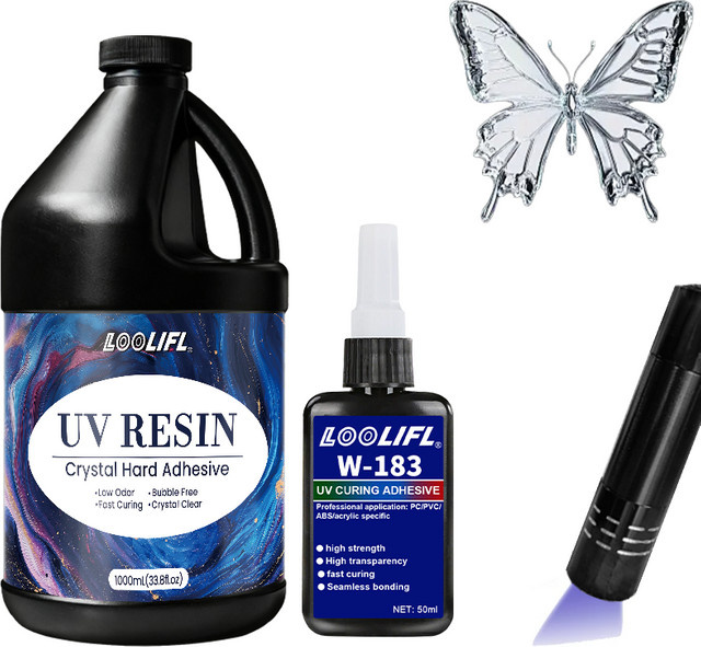 LOOLIFL UV-Harzkleber Transparent für DIY, Modellbau und Nagelkunst - Bild 1