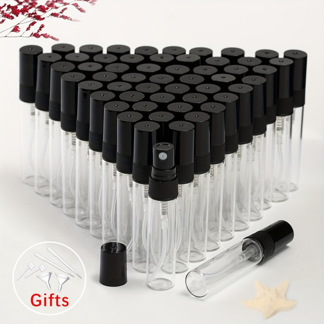 MUB Parfümflasche aus Glas, nachfüllbare Sprühflasche, 50 Stück - Bild 1