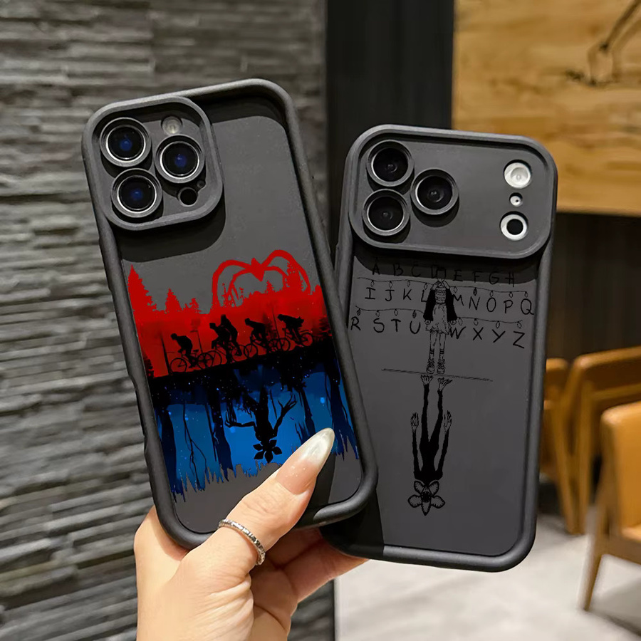 S-Stranger T-Things Handyhülle für Apple iPhone 17 Air 16 16e 15 14 Plus 13 12 11 Pro Max X Xs XR 8 aus weichem TPU in Multicolour - Bild 2