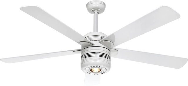 CASAFAN Deckenventilator mit Beleuchtung aus Aluminium in Weiß mit Zugkette - Bild 1