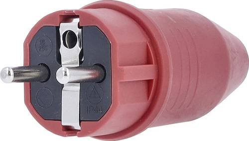 AS Schwabe Schutzkontaktstecker 230V Rot - Bild 1