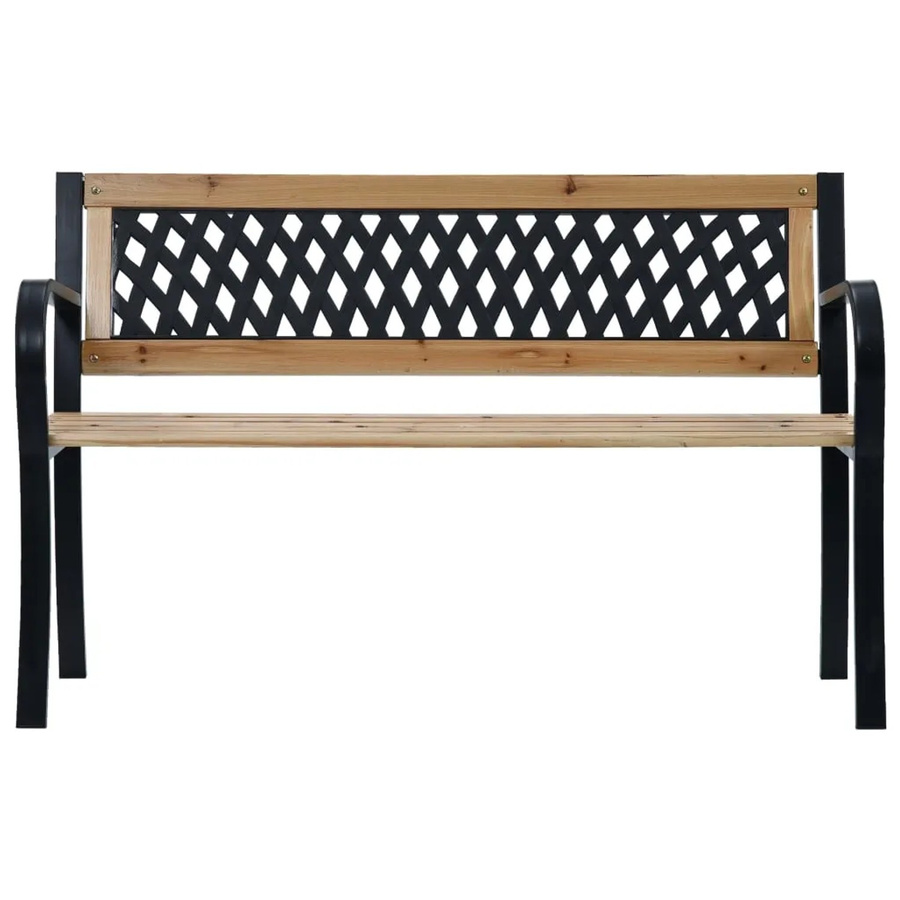 vidaXL Gartenbank aus Holz in Braun für Garten und Terrasse, Breite: 120 cm - Bild 2