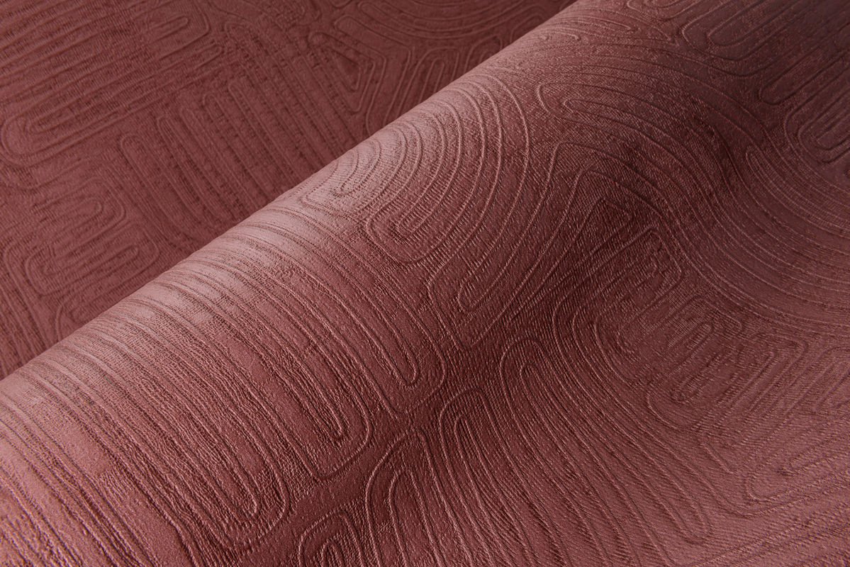 Arte Tapete Tamba in Burgundy mit abstraktem und geometrischem Design - Bild 2
