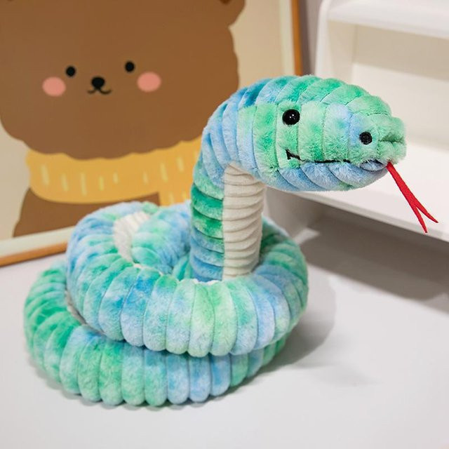 Yiran toy Schlangen Plüschtier, Bunt, 120cm - Bild 1