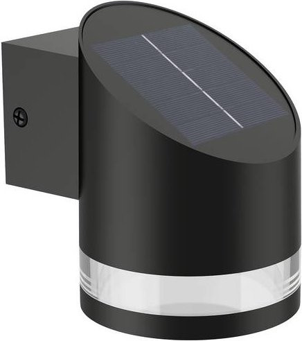 Philips Solar-Außenwandleuchte LED Fyce 1.5W Schwarz mit Dämmerungssensor und warmweißem Licht - Bild 1