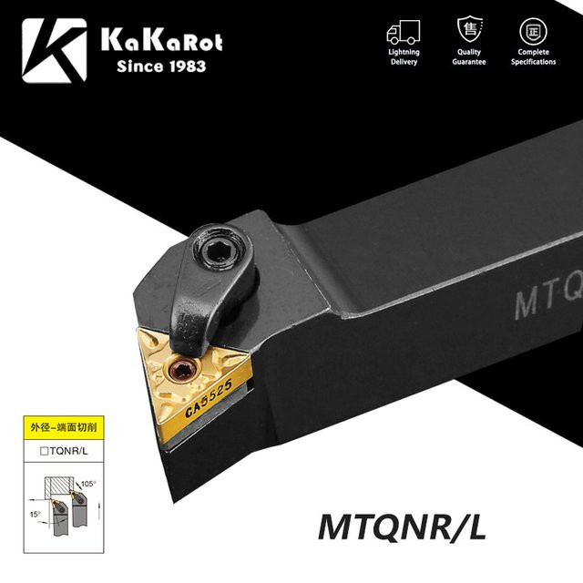 KaKarot Externer Drehwerkzeughalter MTQNR mit Hartmetalleinsätzen für Drehmaschinen - Bild 1