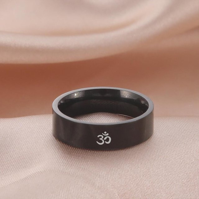 Ring Edelstahl, Schwarz, Unisex - Bild 1