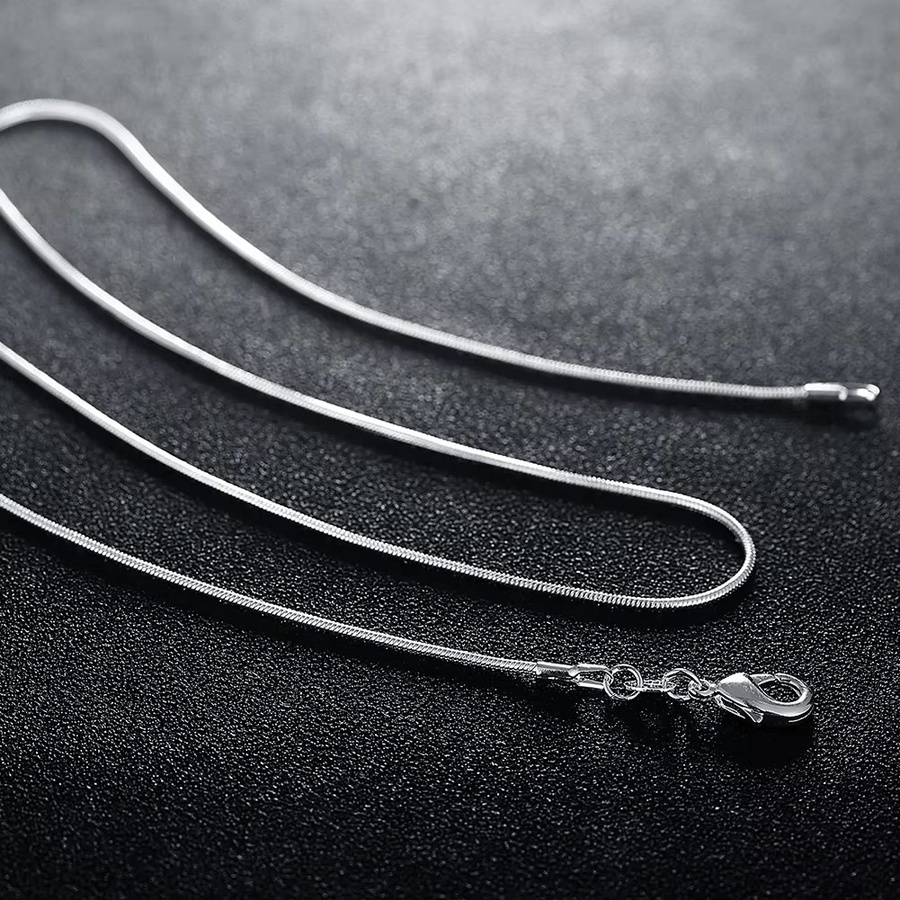 URMYLADY Schlangenkette 925 Sterling Silber, 40-75 cm, Damen - Bild 2