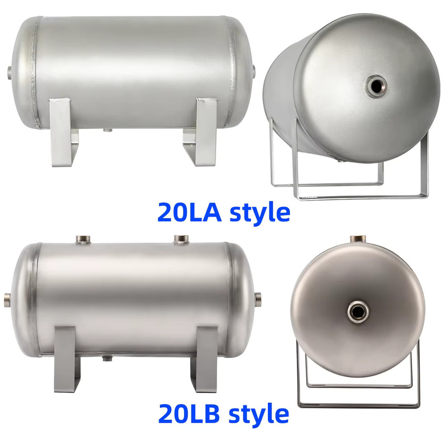SUFETT Drucktank aus 304 Edelstahl in Silber, 20 l, horizontaler Luftspeichertank und Vakuum-Pufferdrucktank, mattiert - Bild 2