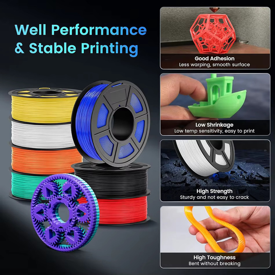 JAYO Easy ABS 3D-Filament 1,75 mm für FDM-3D-Drucker, 5 Rollen à 1 kg - Bild 5