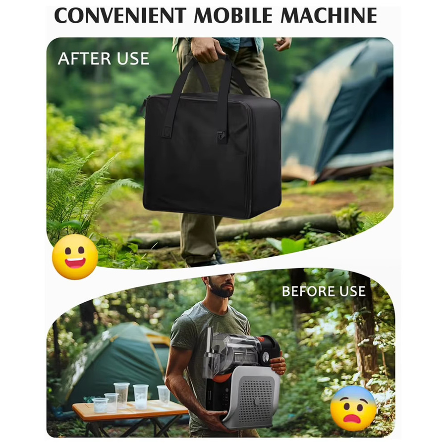 VIBRATITE Transporttasche für SLUSHi-Maschine in Schwarz, tragbare Reisebox aus Stoff, Breite: 44,0 cm, Tiefe: 26,0 cm - Bild 4