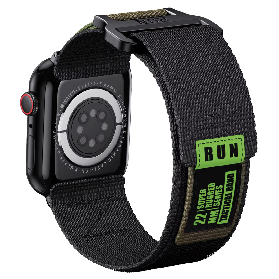 Sport Loop Armband Nylon, Schwarz, Unisex - Bild 4