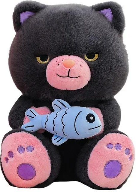 Yiran toy Kleiner Teufel Miau Kätzchen, Plüschtier, Schwarz - Bild 1