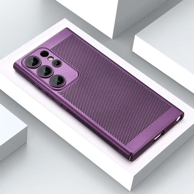 Kühlende und wärmeableitende Handyhülle für Samsung Galaxy S26 S25 S24 S23 S22 S21 S20 FE Note 20 Ultra Plus A54 A34 A24 A73 A53 in Purple - Bild 1