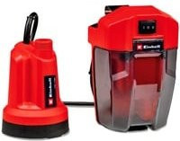 Einhell Power X-Change Akku-Klarwasserpumpe GE-SP 18 LL Li Solo, rote Tauchpumpe mit 4500 l/h Förderleistung und 8m Förderhöhe - Bild 1