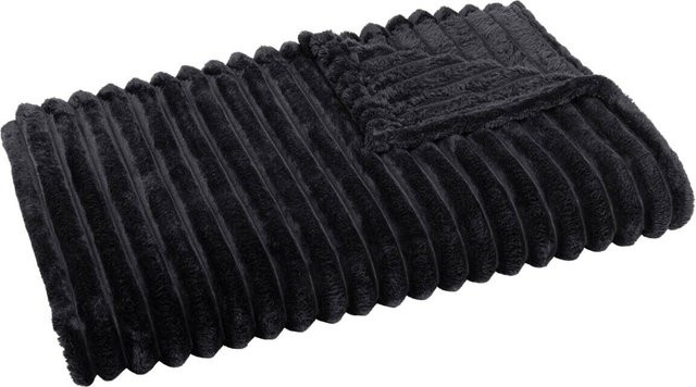 Pocoline Wohndecke Luxus Flanell in Schwarz aus Polyester mit B/L: 140 x 200 cm - Bild 1