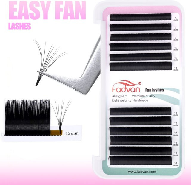 Fadvan Easy Fan Lashes Bloom, Black, Natürlich, Unisex - Bild 1