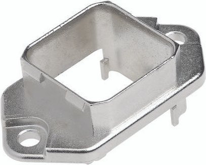HARTING Anbaugehäuse 09 35 002 0303 aus Zinkdruckguss in Silber - Bild 1