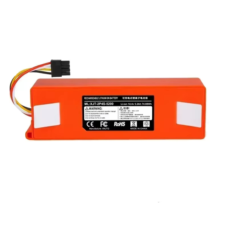 LIDIKALA Ersatzakku für Xiaomi Roborock S55 S60 S65 S50 S51 S5 MAX Roboterstaubsauger, 14,4V, 12800mAh, Orange - Bild 3