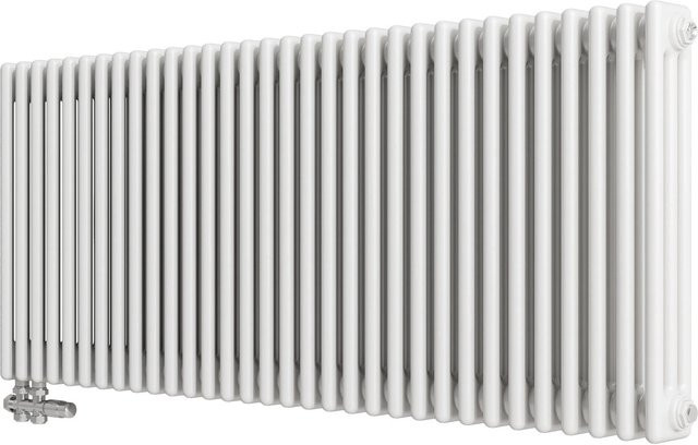 Duschparadies Traditioneller Heizkörper in Weiß, Dreilagig im Gusseisenstil, B/H: 60 x 146 cm, 2177W - Bild 1