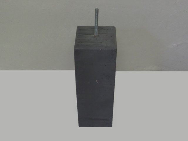 Betonsockel hohes Modell mit Facette B/B: 19,5 x 19,5 cm - Bild 1