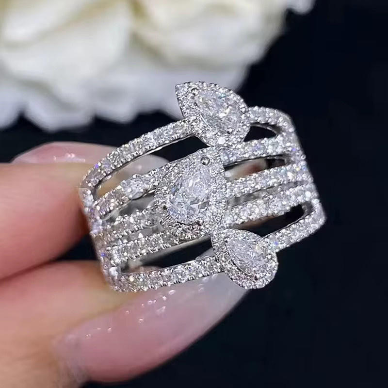 Huitan Ring, Silber, Zirkonia, Damen - Bild 2