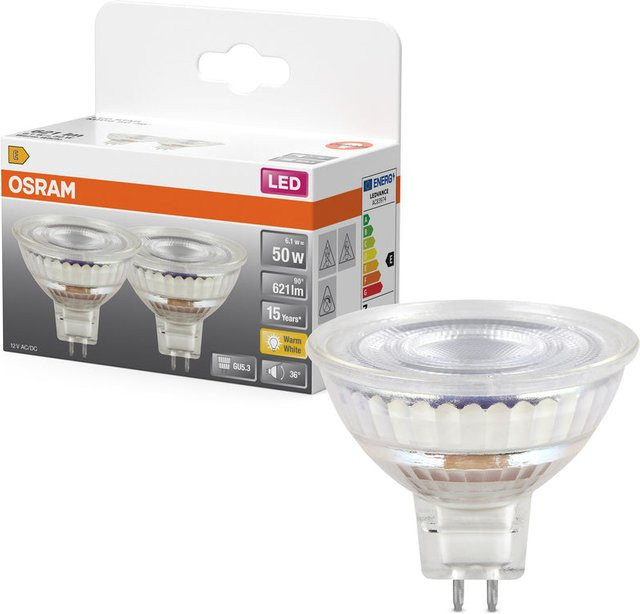 Osram LED STAR MR16 GU5.3 12V 6.1W Warmweiß 2700K - Bild 1