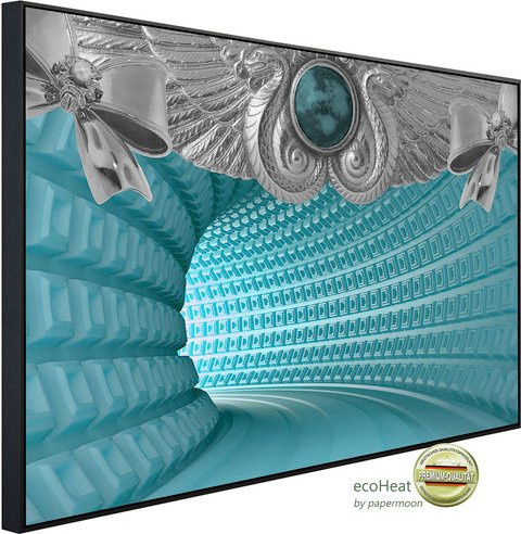 papermoon Infrarotheizung EcoHeat Abstrakt 3D Effekt in Bunt mit Matt-Effekt, App-Steuerung und Überhitzungsschutz - Bild 1