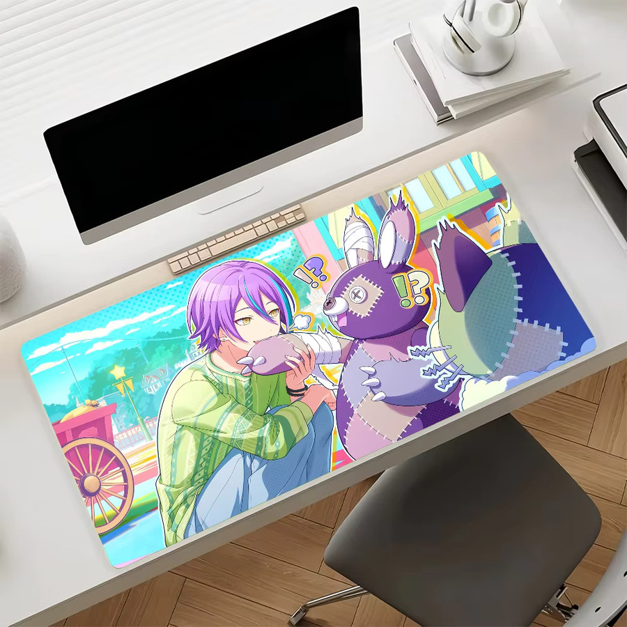 Singer Kamishiro R-Rui Mauspad in Multicolour, große rutschfeste und wasserdichte Tastaturunterlage mit genähtem Rand für Gaming und Büro - Bild 3