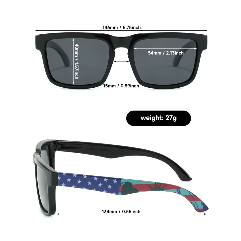 Blanche Michelle Sonnenbrille, Square, Kunststoff, Schwarz, Unisex - Bild 3