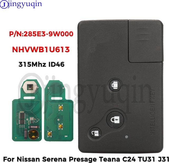 Jingyuqin Auto-Fernbedienungsschlüssel für Nissan Serena Presage Teana C24 TU31 J31 mit 315MHz ID46 - Bild 1