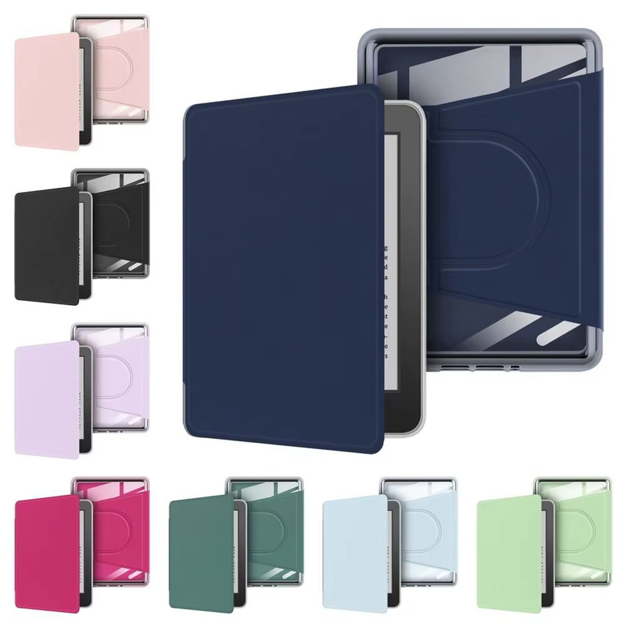 Auto Wake/Sleep E-Reader-Hülle für Kindle Paperwhite 12. Generation 2024, 7 Zoll, Colorsoft, magnetisch, abnehmbar und verstellbar, Schwarz - Bild 7