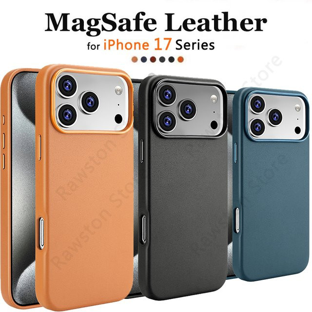 Apple Original Magnetisches Lederetui für iPhone 17 Pro Max, 16, 15, 14, 13 mit MagSafe in Purple - Bild 1