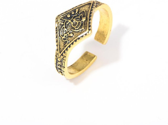 Dark Souls Ring, Edelstahl, Weiß, Herren, Vintage, Verstellbar - Bild 1