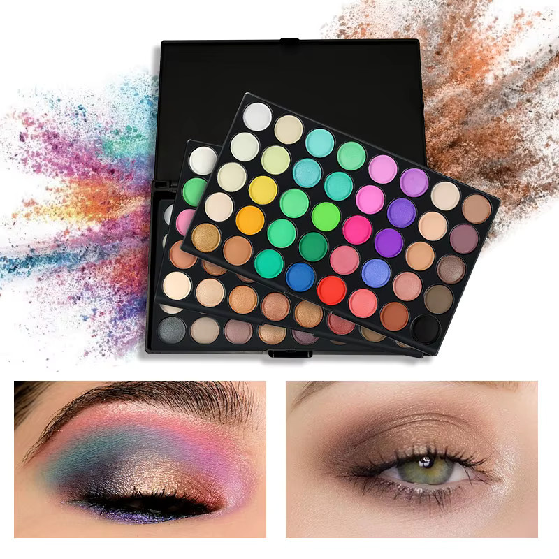 POPFEEL 3-in-1 Lidschatten-Palette, 120 Farben, matt und schimmernd - Bild 4