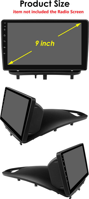HIZPO Rahmenset mit Stromkabel und Canbus-Box für Opel Corsa D 2007 - 2012 Schrägheck Van in Schwarz mit GPS und Multimedia-Funktionen - Bild 1
