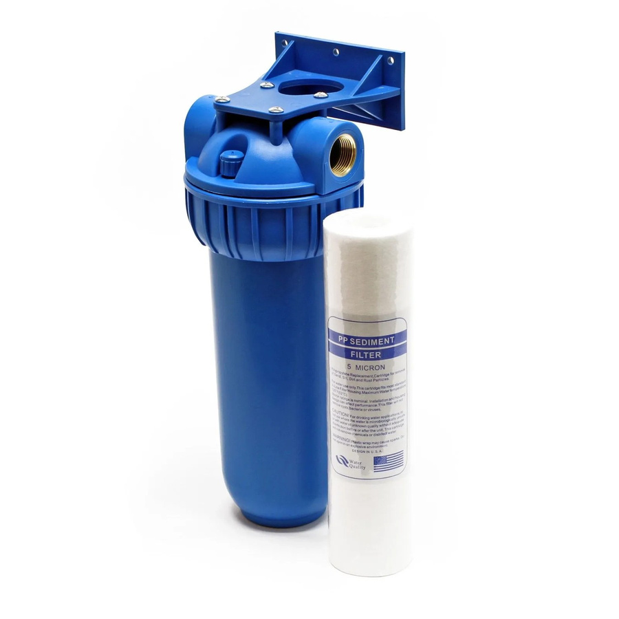 Naturewater NW-BR10B1 1-Stufen Sedimentfilter mit 5 Mikron PP-Kartusche, Blau, Anschluss: 1/2 Zoll - Bild 2