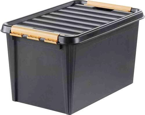 Orthex Aufbewahrungsbox mit Einsätzen Schwarz B: 39 cm, T: 59 cm, H: 34 cm - Bild 1