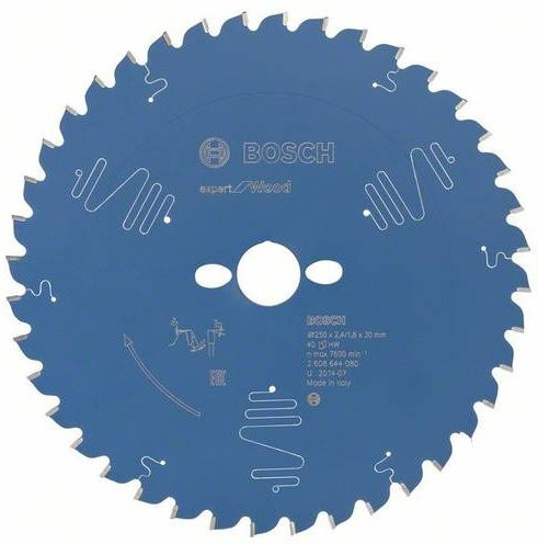 Bosch Expert for Wood Kreissägeblatt Blau, Durchmesser: 250 mm, Bohrung: 30 mm, Dicke: 2,4 mm, 40 Zähne - Bild 1