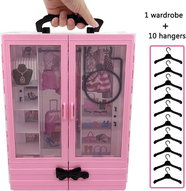 Discover Intime Rosa Kleiderschrank, Spielset Puppenzubehör, ab 14 Jahren - Bild 1
