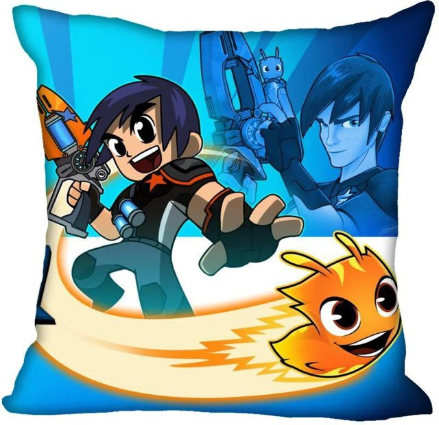 Slugterra Anime Kissenbezug aus weichem Satin, quadratisch, Multicolour, B/T/H: 45 x 45 x 0 cm - Bild 1