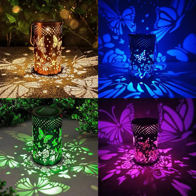 Solar LED Schmetterling Gartenlaterne zur Aufhängung als dekorative Outdoor-Leuchte für Garten und Landschaft - Bild 5