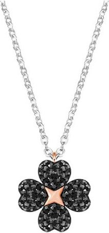 Swarovski Latisha Kleeblatt Anhänger Halskette, Silber, Damen - Bild 1