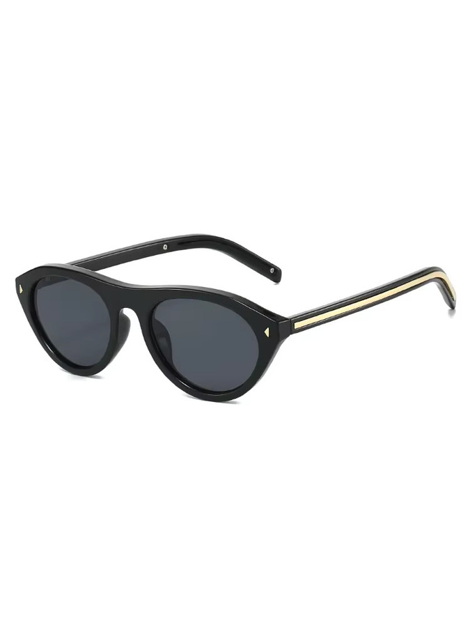 Sonnenbrille Cat Eye, Schwarz, Vollrand, Kunststoff, Damen - Bild 2