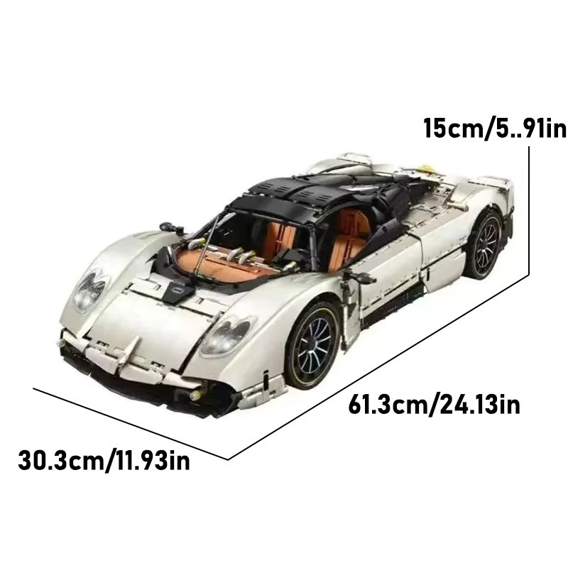 barweer Technik Utopia Auto Luxusauto, Bausteine-Set, 4688 Teile, ab 14 Jahren - Bild 3