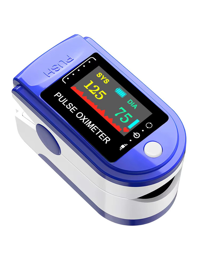Fireurus 2-in-1 Fingerclip Oximeter und Blutdruckmessgerät mit HD LED Display in Blau - Bild 1